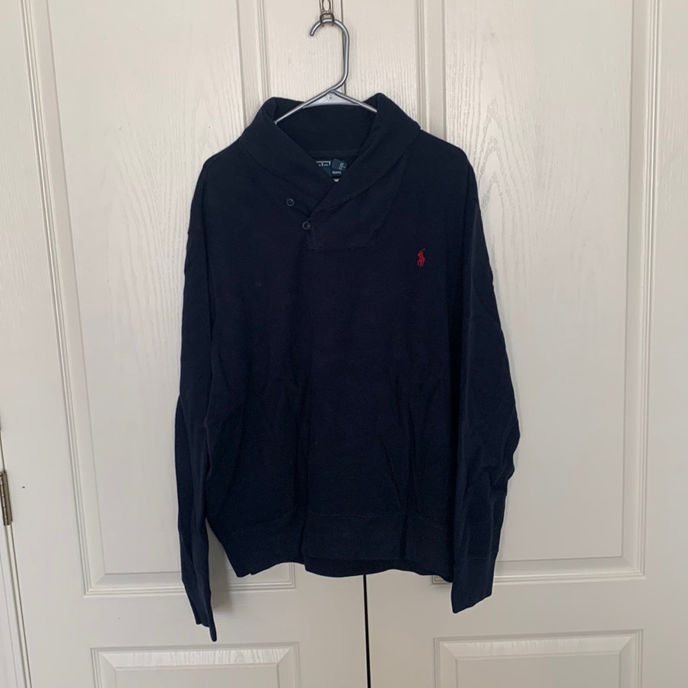 Polo by Ralph Lauren Men’s Sweater- Navy Blue- XXL- Perfect Condition!